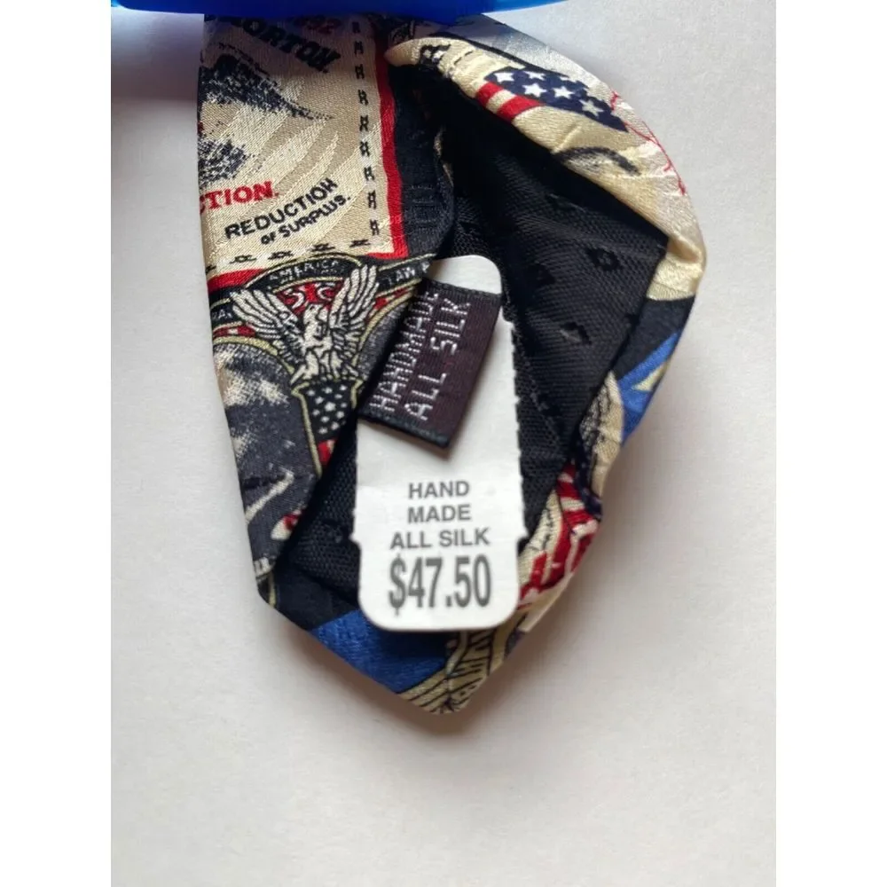 New Republican Political Neck Tie Handmade 100% Silk USA America Trump Support - Picture 4 of 7